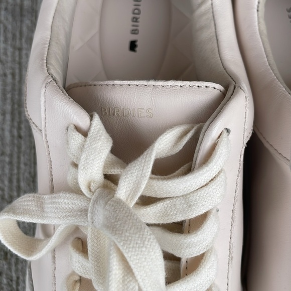 Birdies Womens Cardinal Sneakers Seashell Pink Cream Leather Lace Up Size 9 - Picture 5 of 6